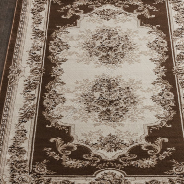 Ковер российский 4015 Valencia Delux (Хит-сет, коричневый)