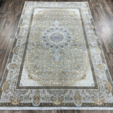 Турецкий ковер Turcia ISFAHAN 29044A (Полиэстер, серый)