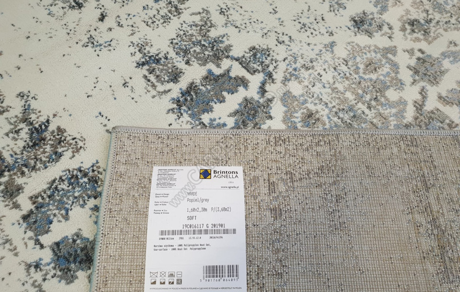 Ковер польский Agnella Soft Varde grey