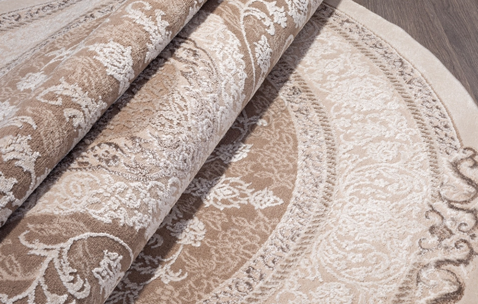Ковер 03874B - BROWN / BROWN - Овал ARMINA