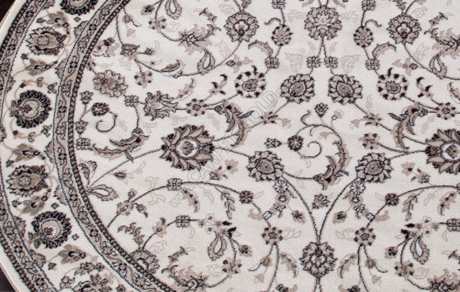 Ковер d251 - CREAM-BROWN - Круг - коллекция VALENCIA DELUXE