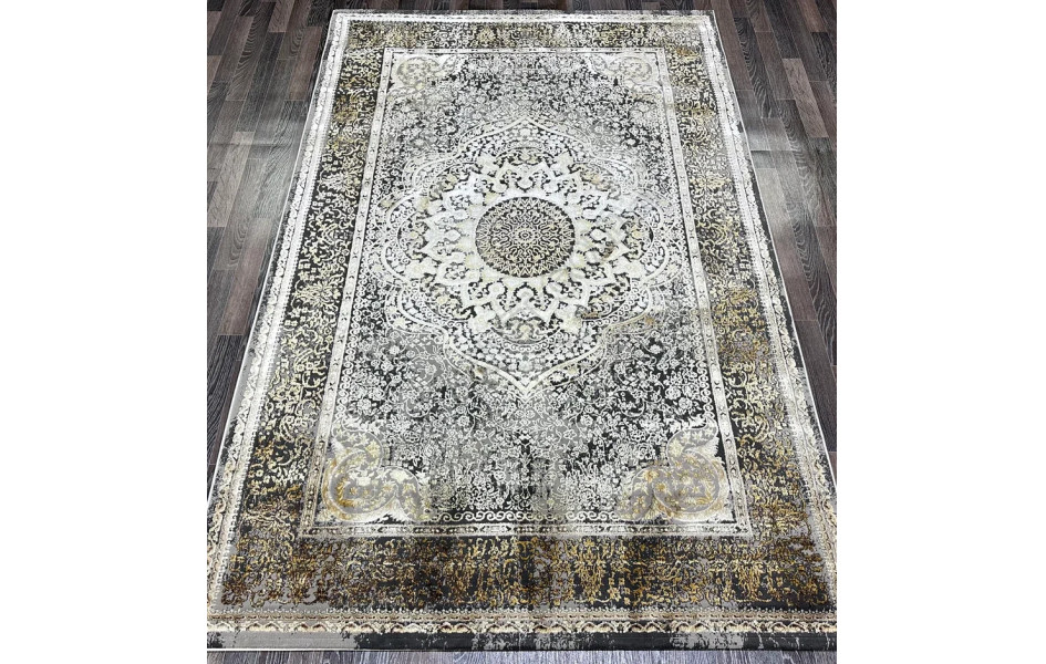 Ковер турецкий LisaA3503A_IVORY MUSTARD прямоугольный