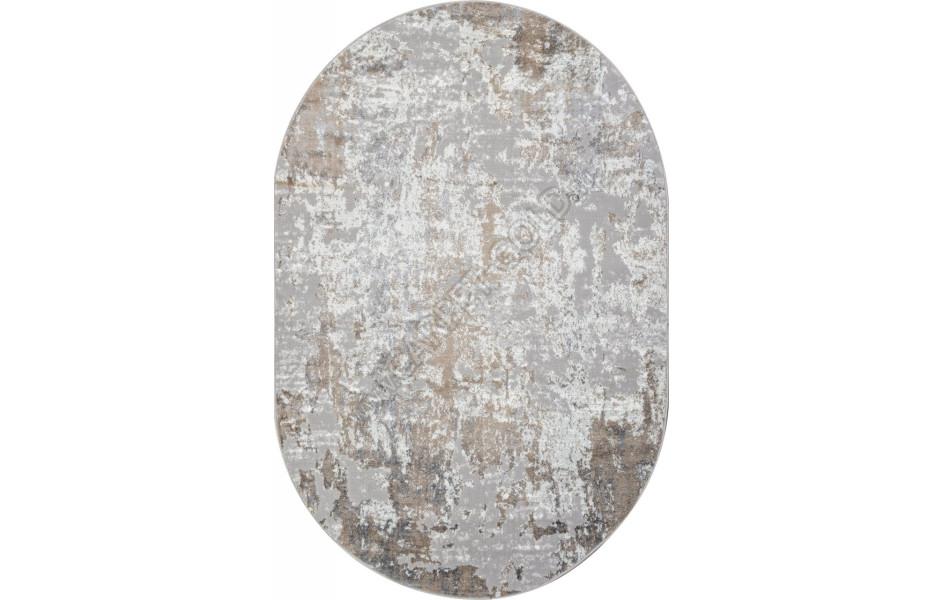 Ковер 00746B - BEIGE / GREY - Овал - коллекция PARADIZE