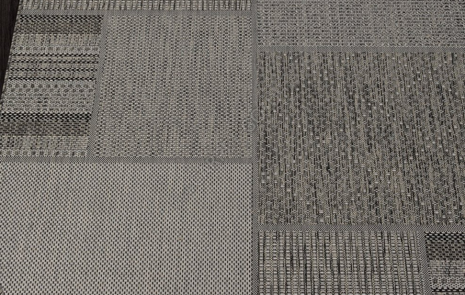 Ковер S139 - BLACK-GRAY - Овал - коллекция KAIR