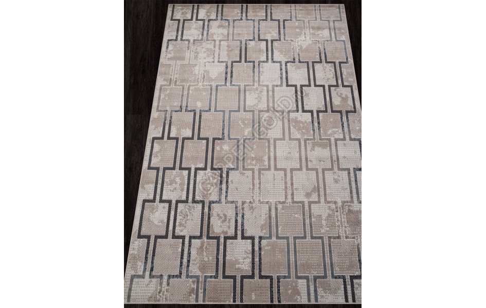 Ковер F353 - BEIGE-BLUE - Прямоугольник - коллекция SIERRA