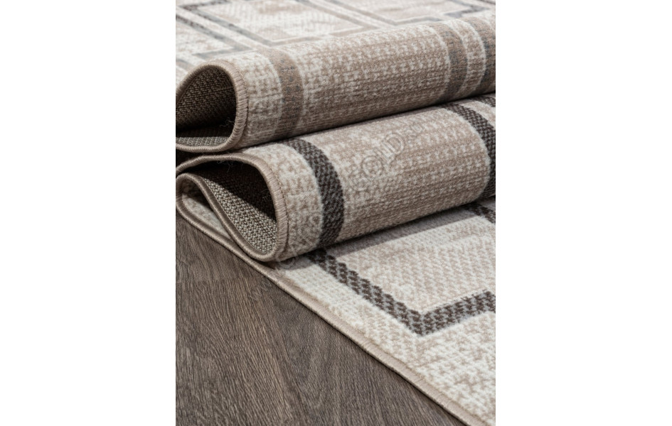 Ковер F353 - BEIGE-BLUE - Прямоугольник - коллекция SIERRA