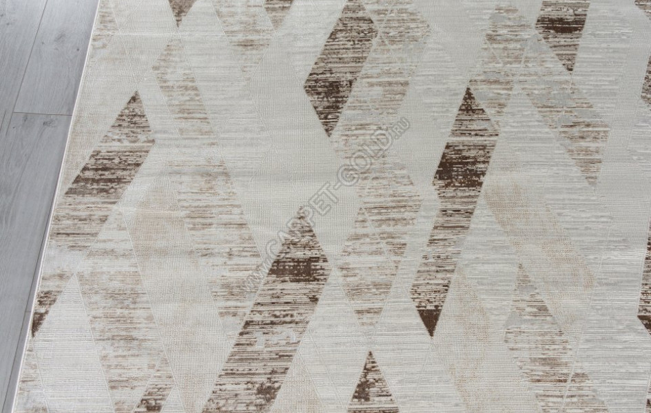 Ковер 33162A - CREAM / WHITE - Прямоугольник - коллекция SHINE