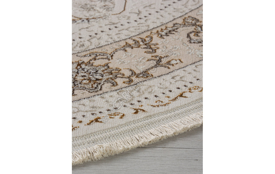 Ковер M101B - CREAM / CREAM - Овал - коллекция ZARINA