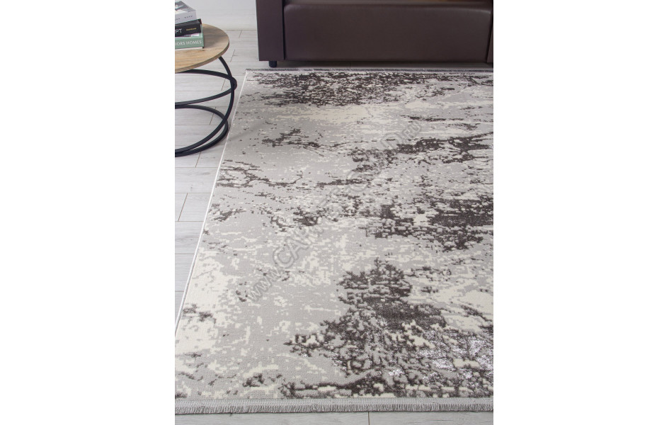 Ковер 3062G - GREY / GREY - Прямоугольник - коллекция LORA