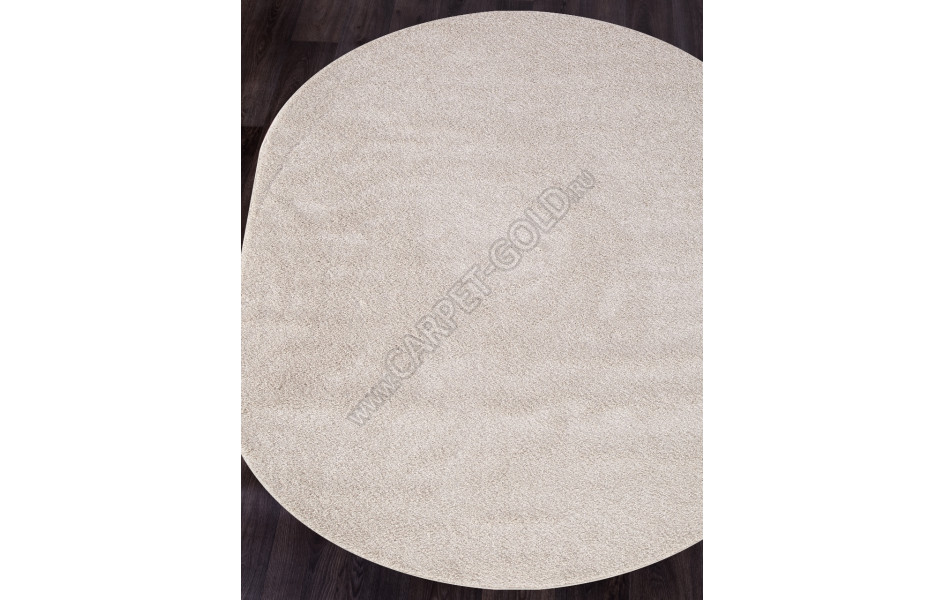 Ковер с длинным ворсом из синтетики PLATINUM T600 - CREAM Овал